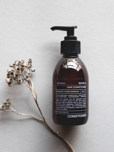 The Brighton Beard Co. Après-shampoing pour Barbe et Cheveux Alfriston Bergamote & Géranium Rosat