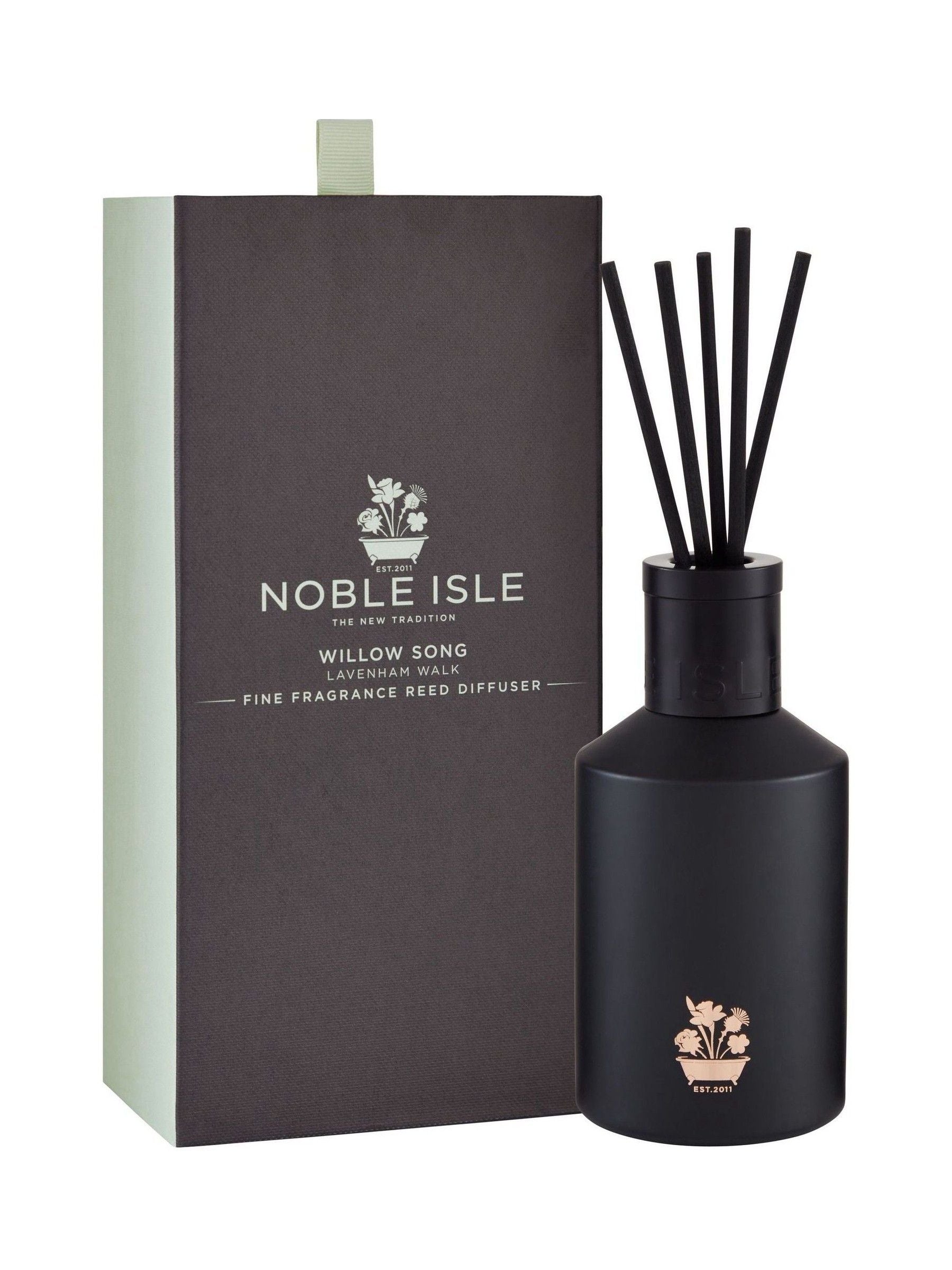 Noble Isle Willow Song reed diffuser 180ml, imported from the UK