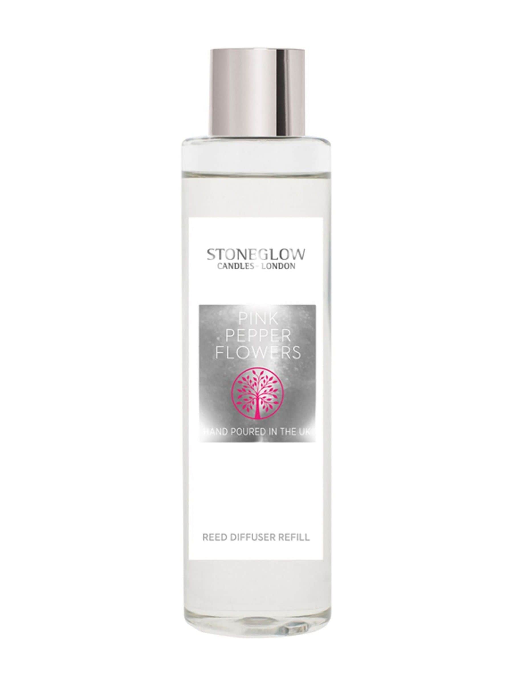 Stoneglow Pink Pepper Flowers 210ml Refill Natures Gift Reed Diffuser