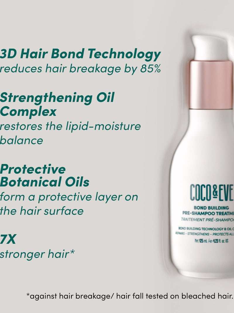 Coco & Eve bond building pre-shampoo treatment 125ml, imported from the UK