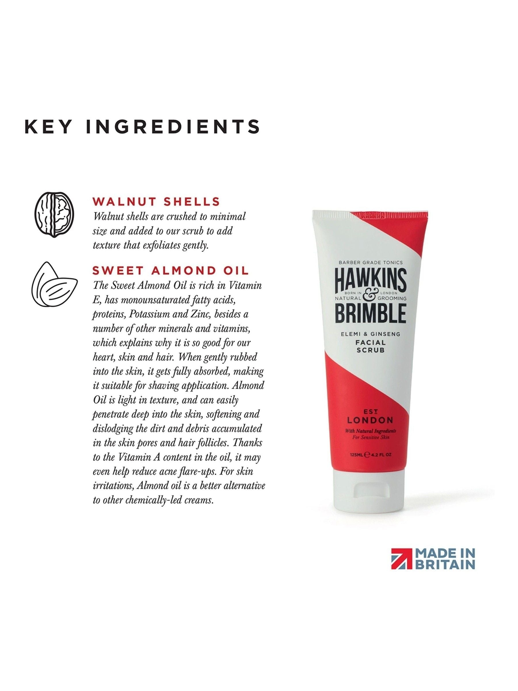Hawkins & Brimble Facial Scrub 125 ml, UK version