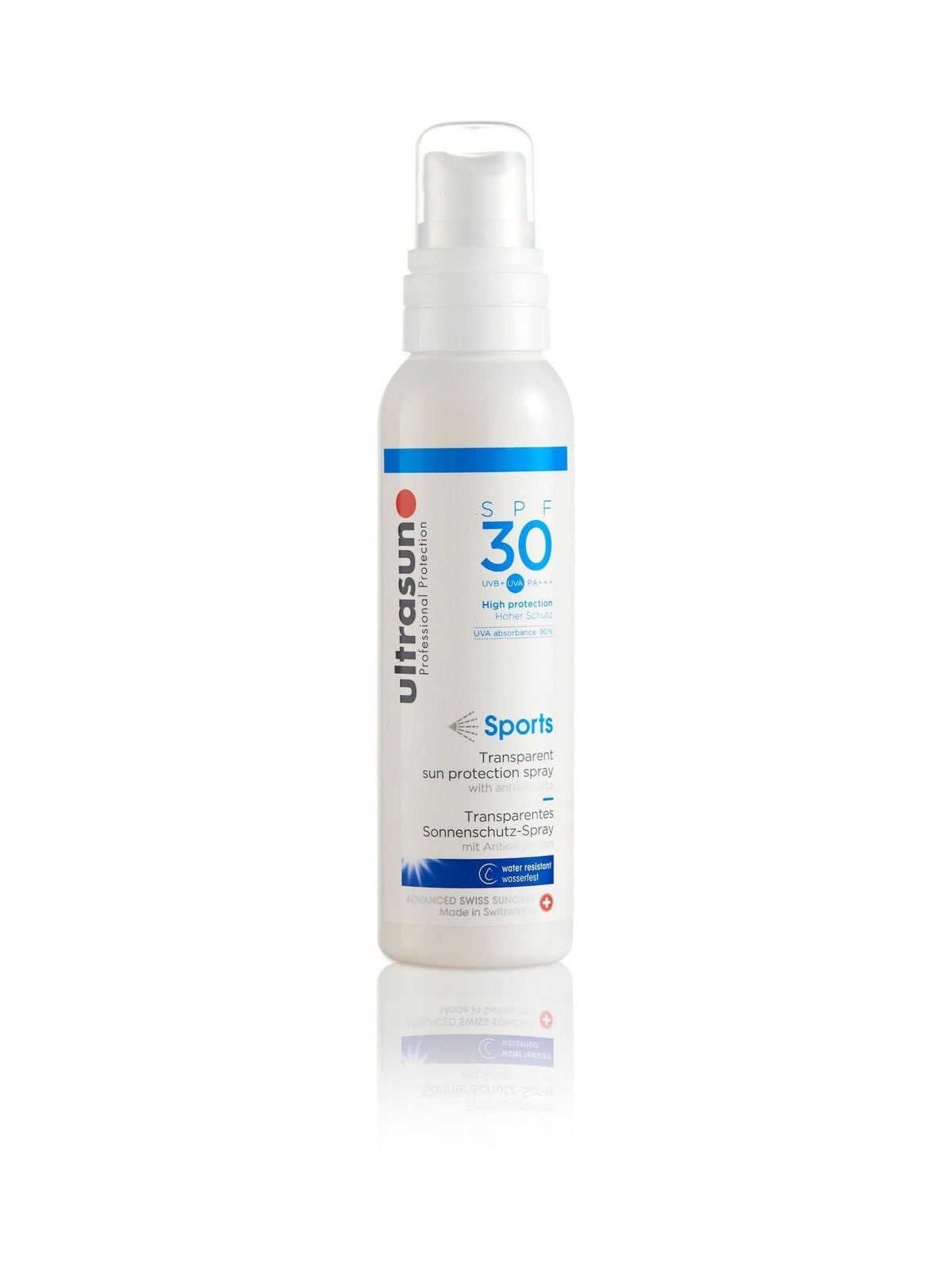Ultrasun SPF 30 Sports Spray Sun Lotion 150ml (British brand)