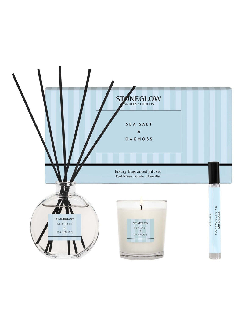 Stoneglow Sea Salt & Oakmoss gift set - British product