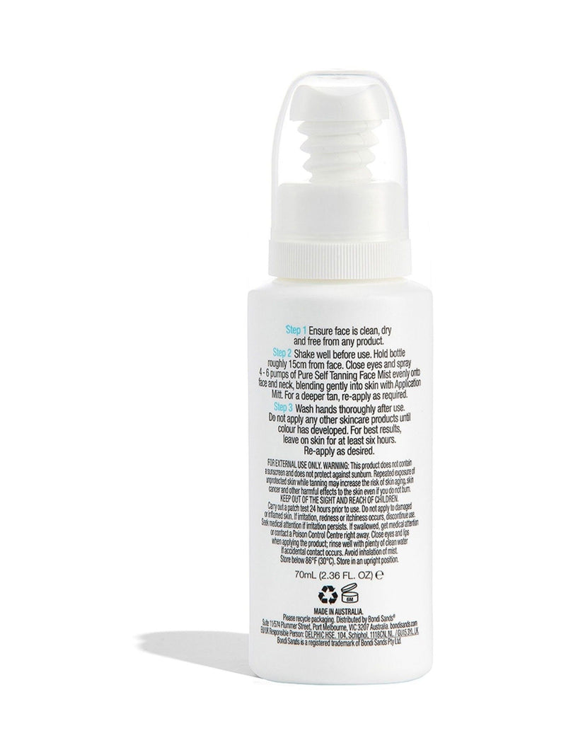Bondi Sands Self Tanning Face Mist 70ml - British product
