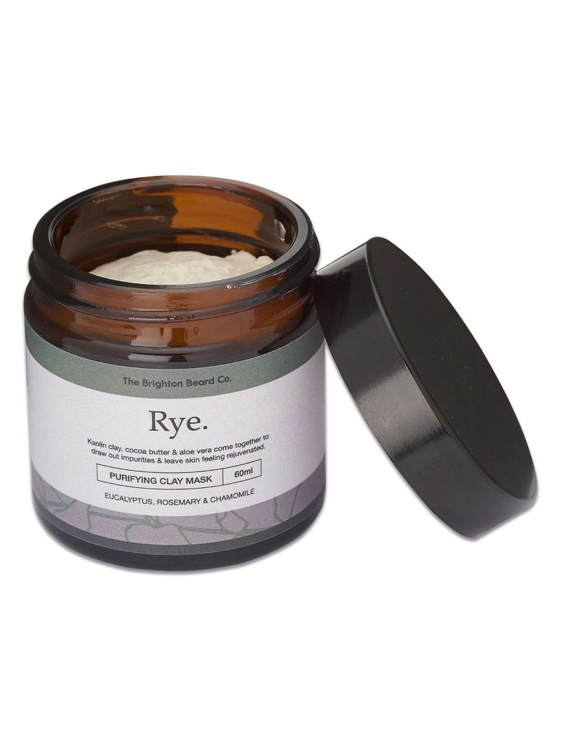 The Brighton Beard Co. Rye Purifying Clay Mask 60g (British brand)
