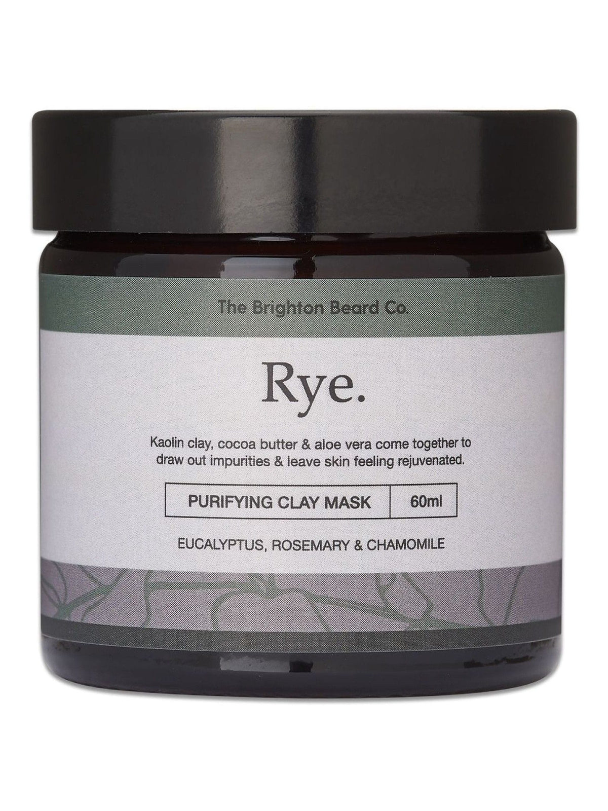 The Brighton Beard Co. Rye Purifying Clay Mask 60g (British brand)