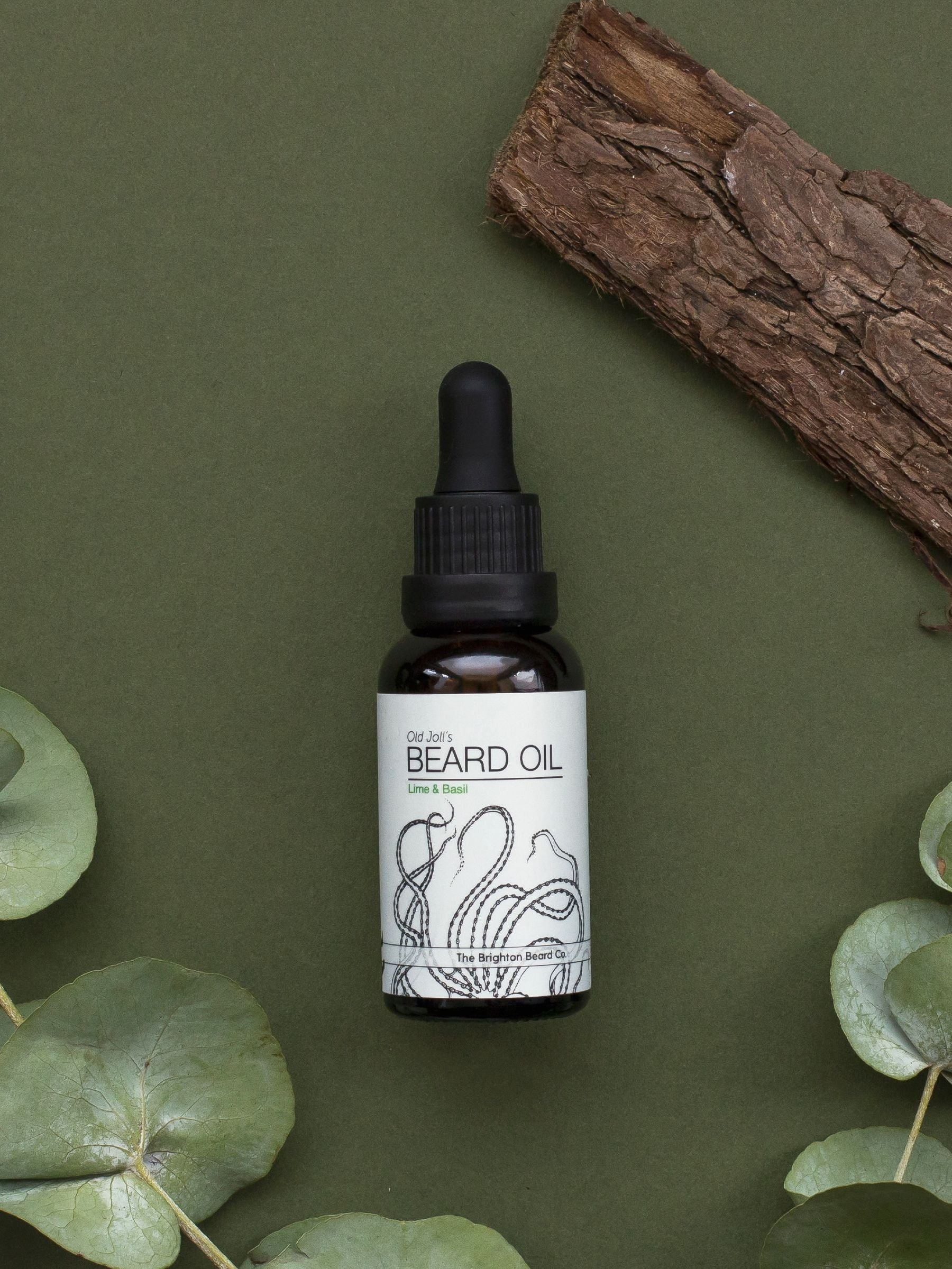 The Brighton Beard Co. Lime & Basil beard oil 30ml, UK version