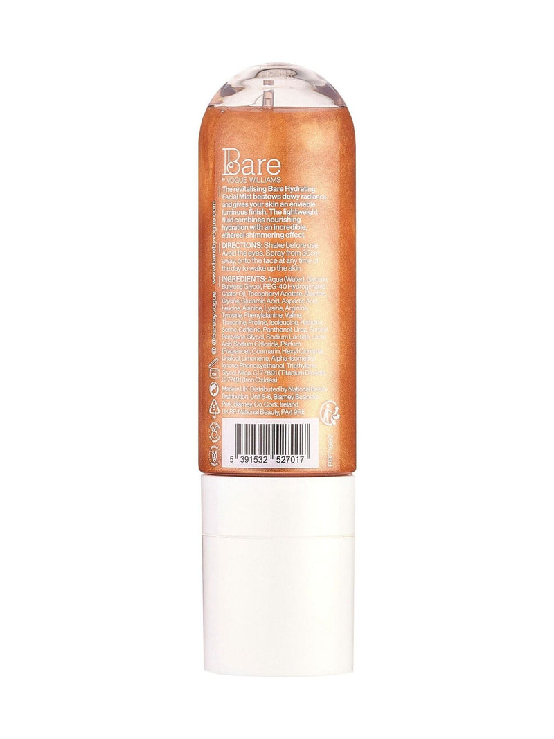 Bare By Vogue Hydrating Facial Mist 80ml - British product