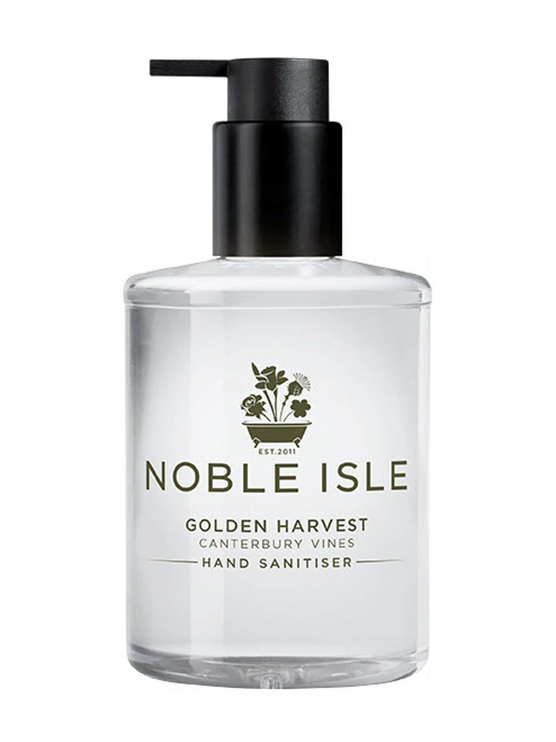 Noble Isle Golden Harvest hand sanitiser 250ml, imported from the UK