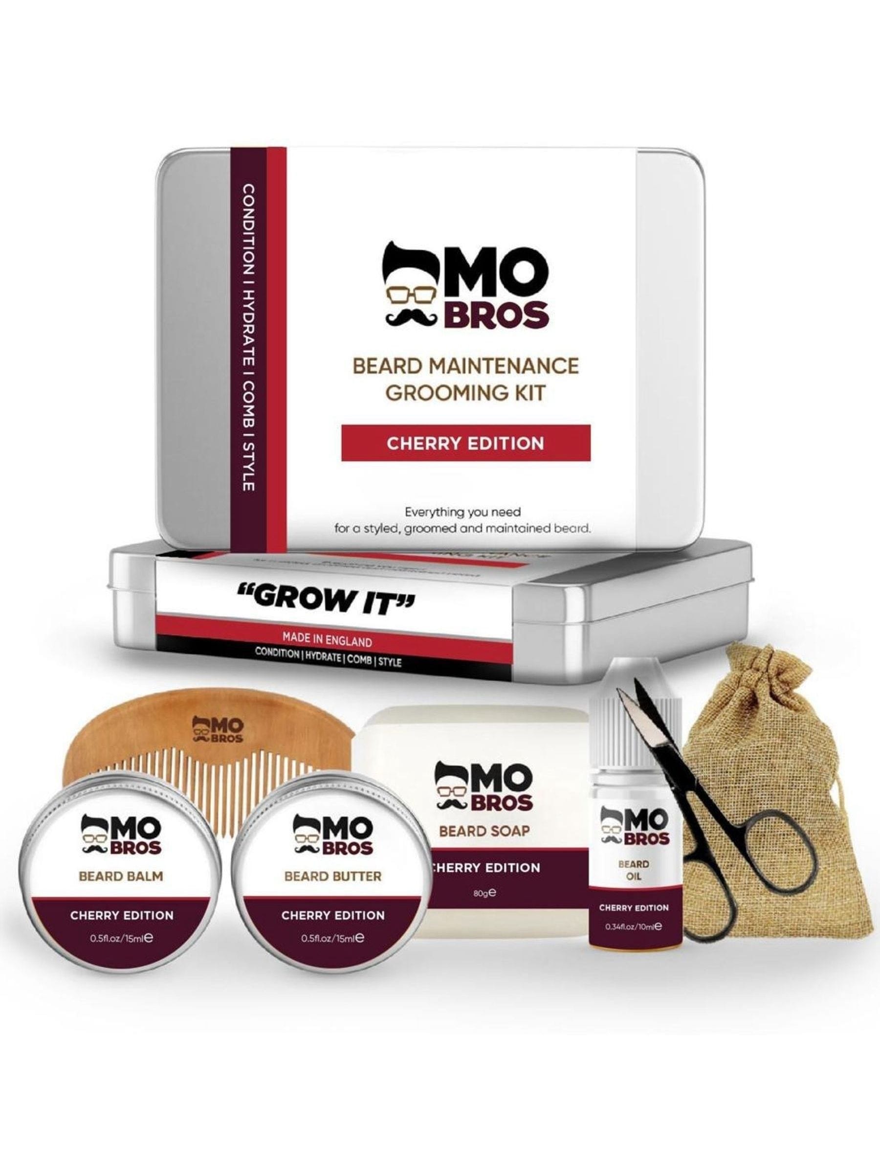 Mo Bros beard maintenance kit black cherry (British brand)