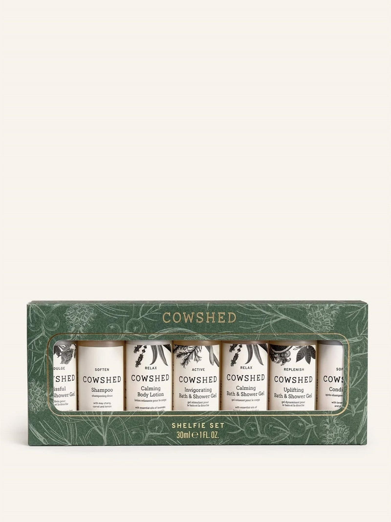 Cowshed Shelfie Set travel size skincare set - British product