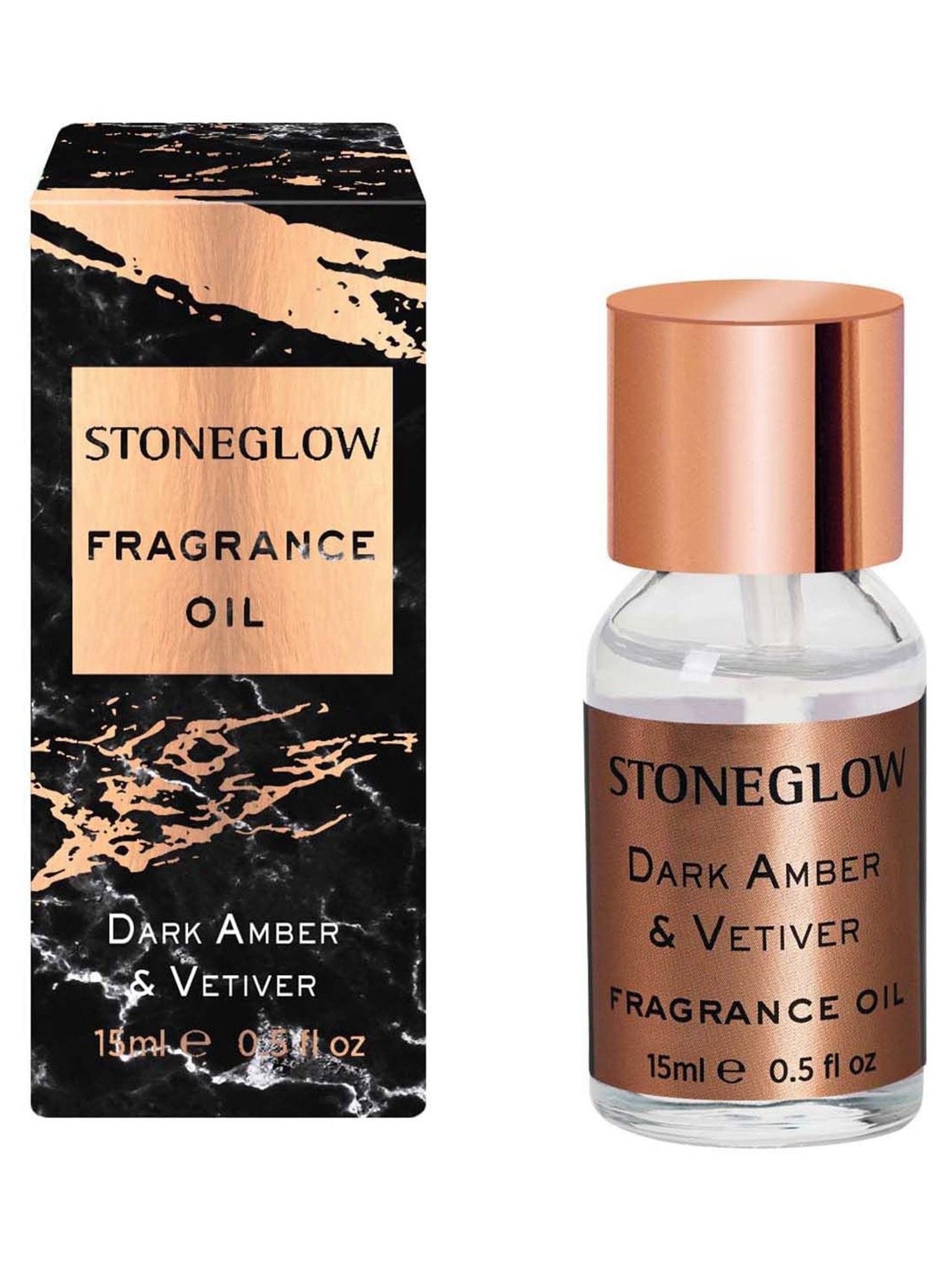 Stoneglow Dark Amber and Vetivert fragrance oil 15ml, UK version