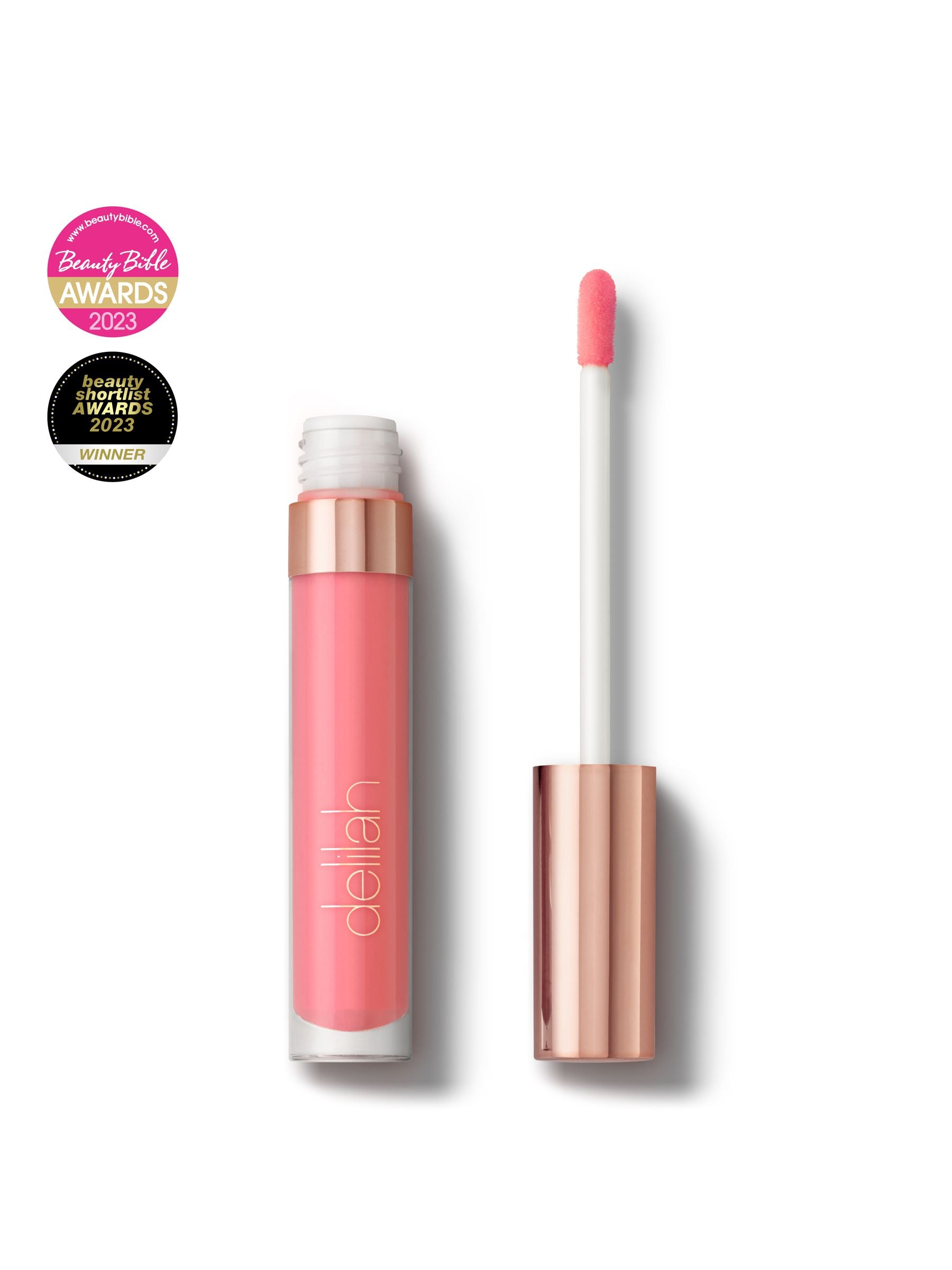 Delilah Colour Gloss Ultimate Shine lip gloss in shade Amalie (British brand)