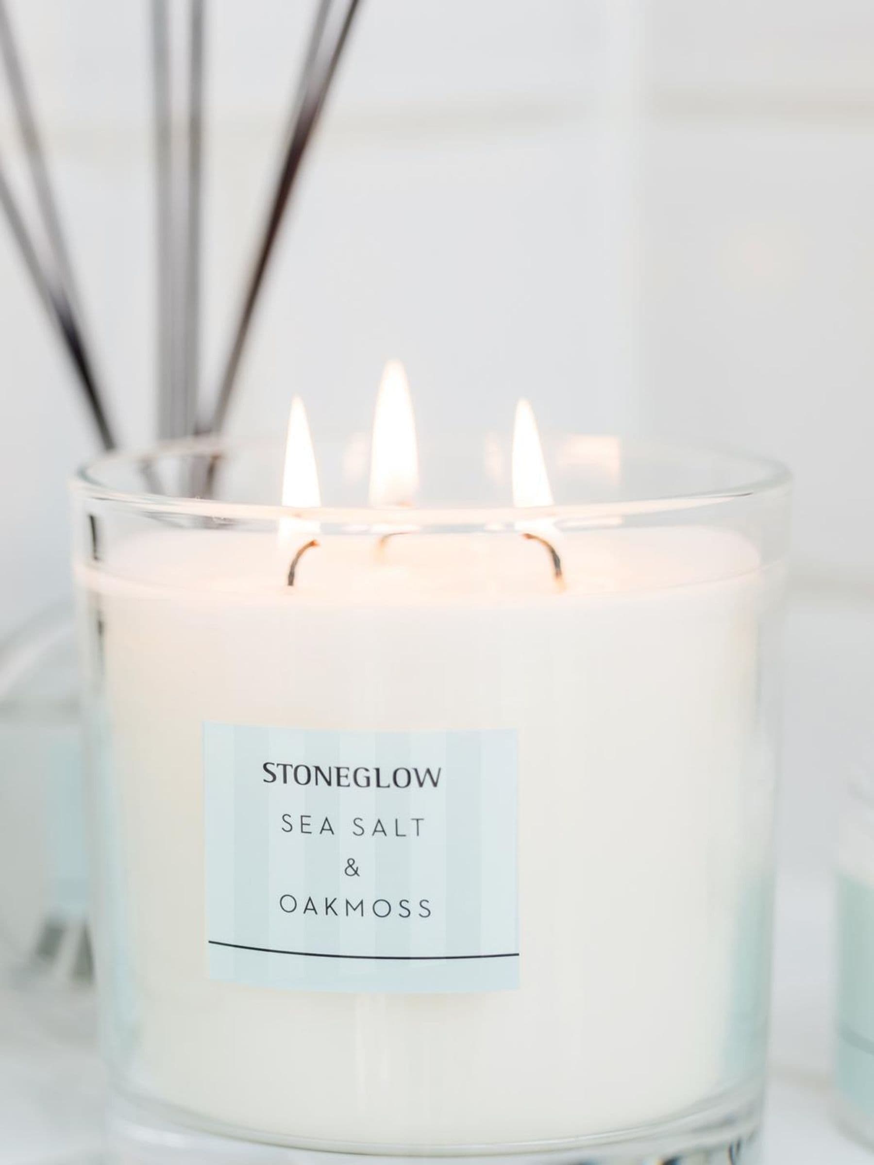 Stoneglow sea salt and oakmoss scented candle (British brand)