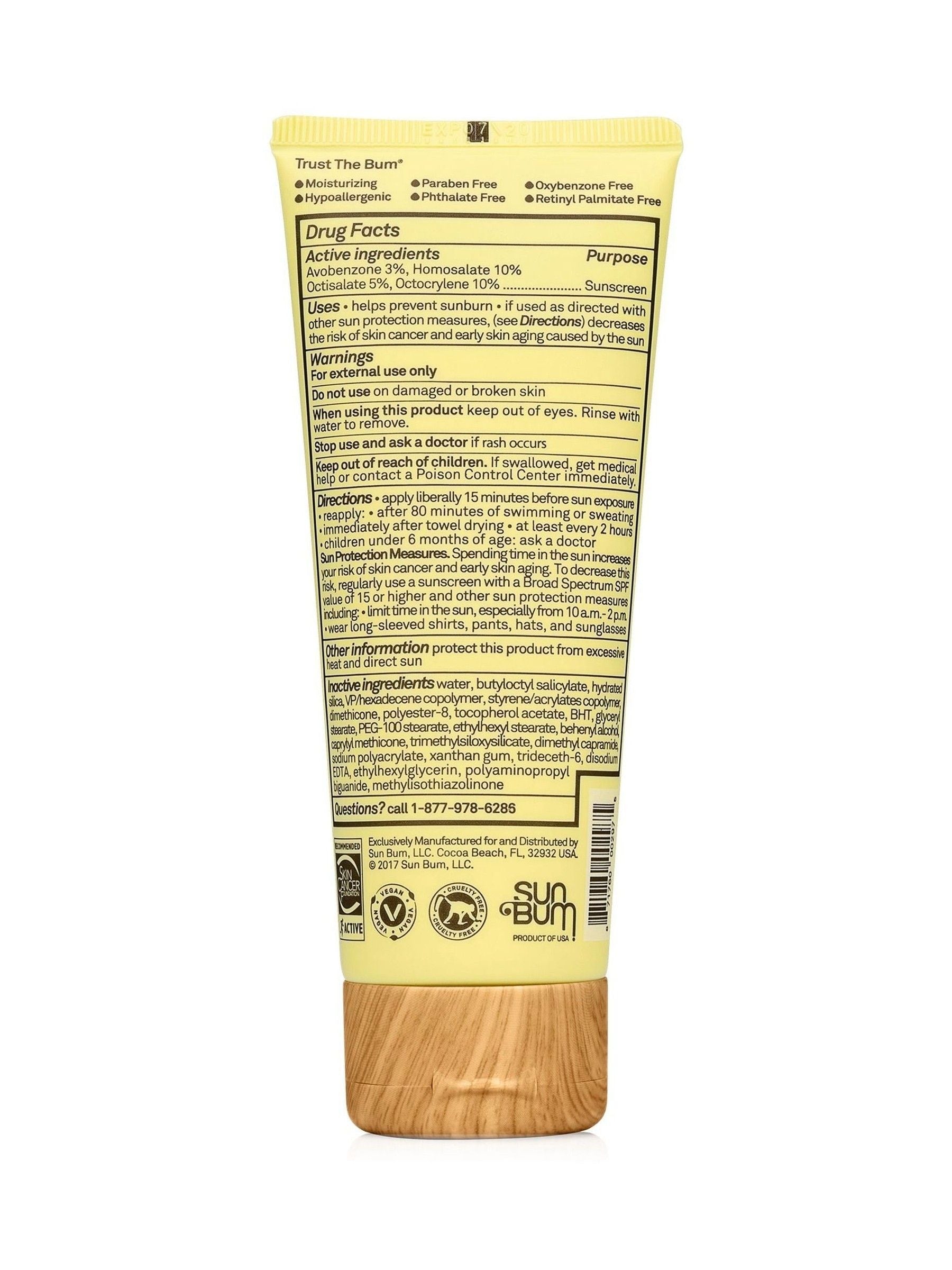 Sun Bum SPF50 face lotion 88ml (British brand)