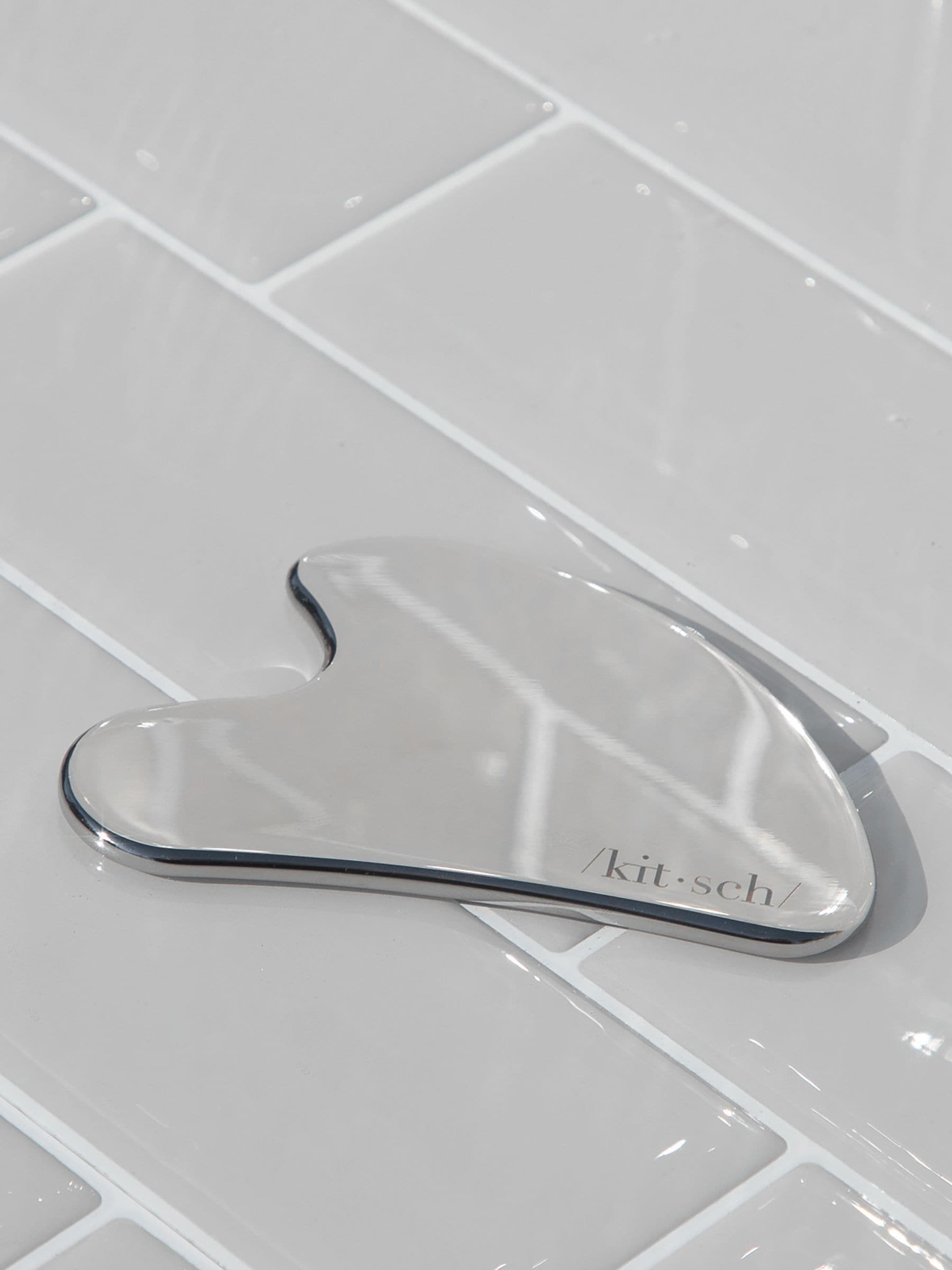 Kitsch stainless steel Gua Sha facial massage tool, UK version