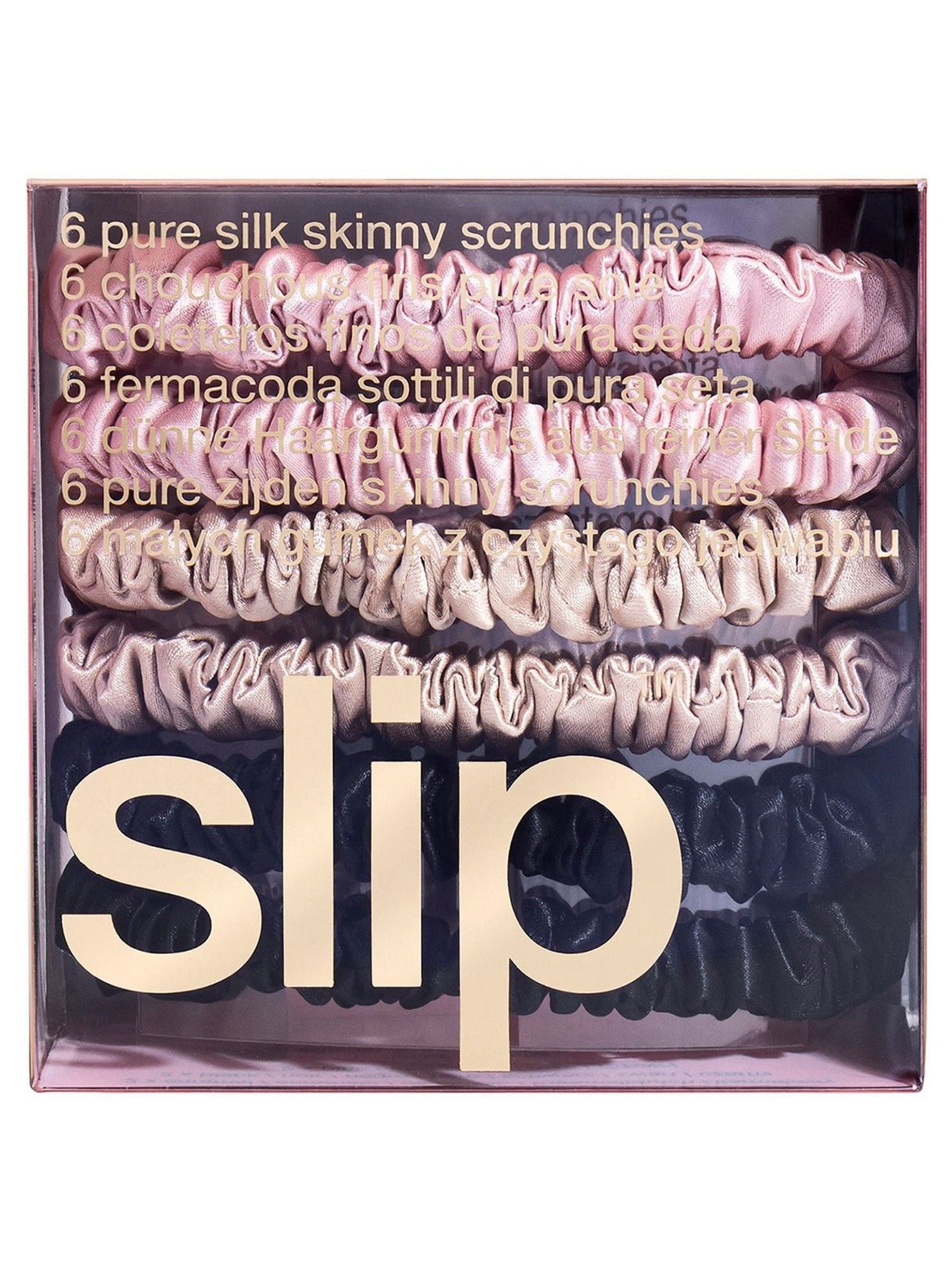 Slip Skinny pure silk scrunchies 6 pack (British brand)
