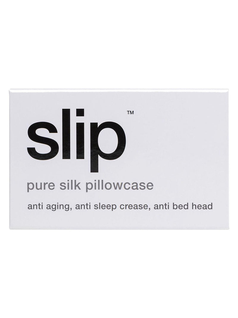 Slip white pure silk standard pillowcase - British product