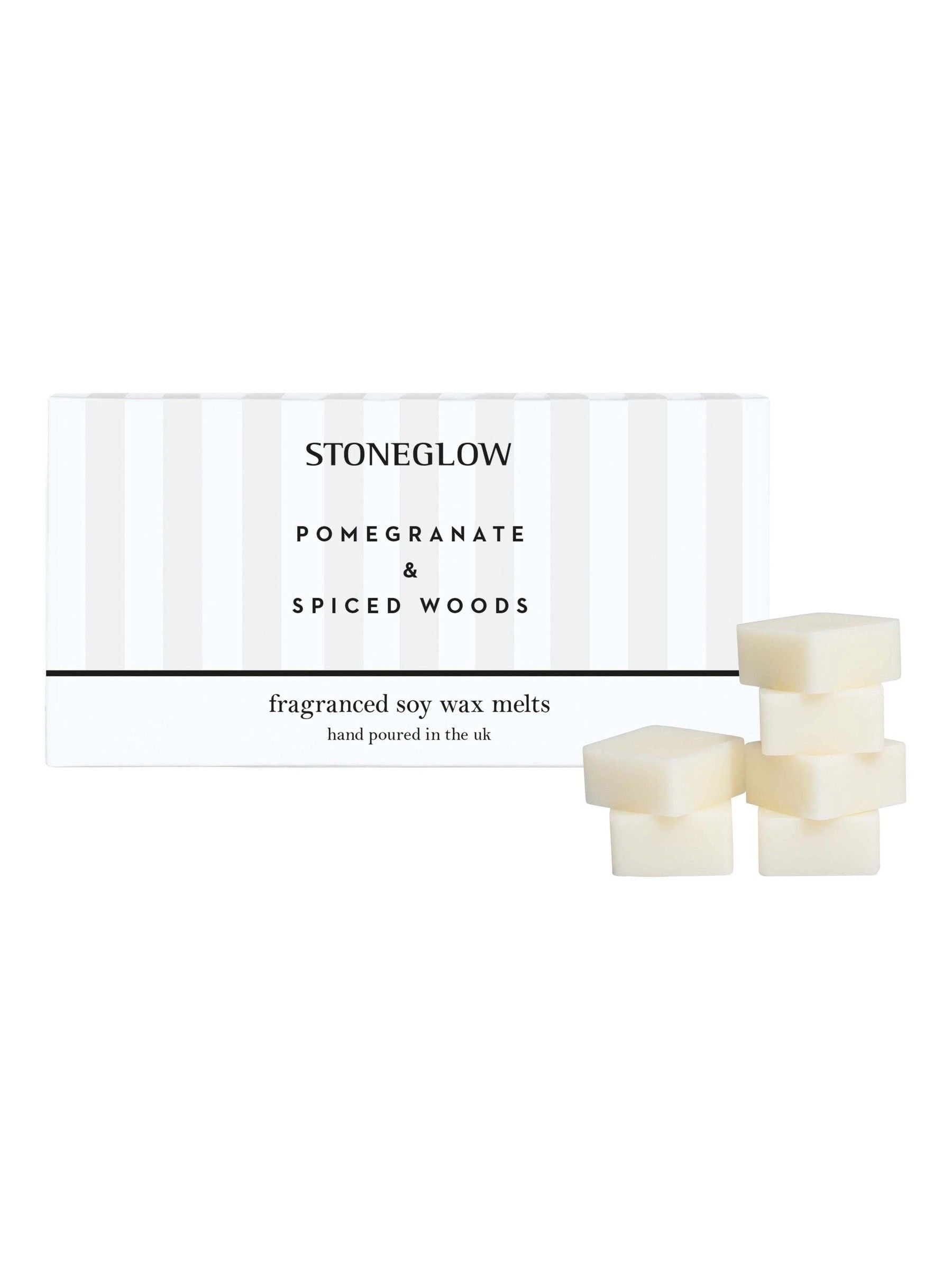 Stoneglow Pomegranate Spiced Woods soy wax melts 192g (British brand)