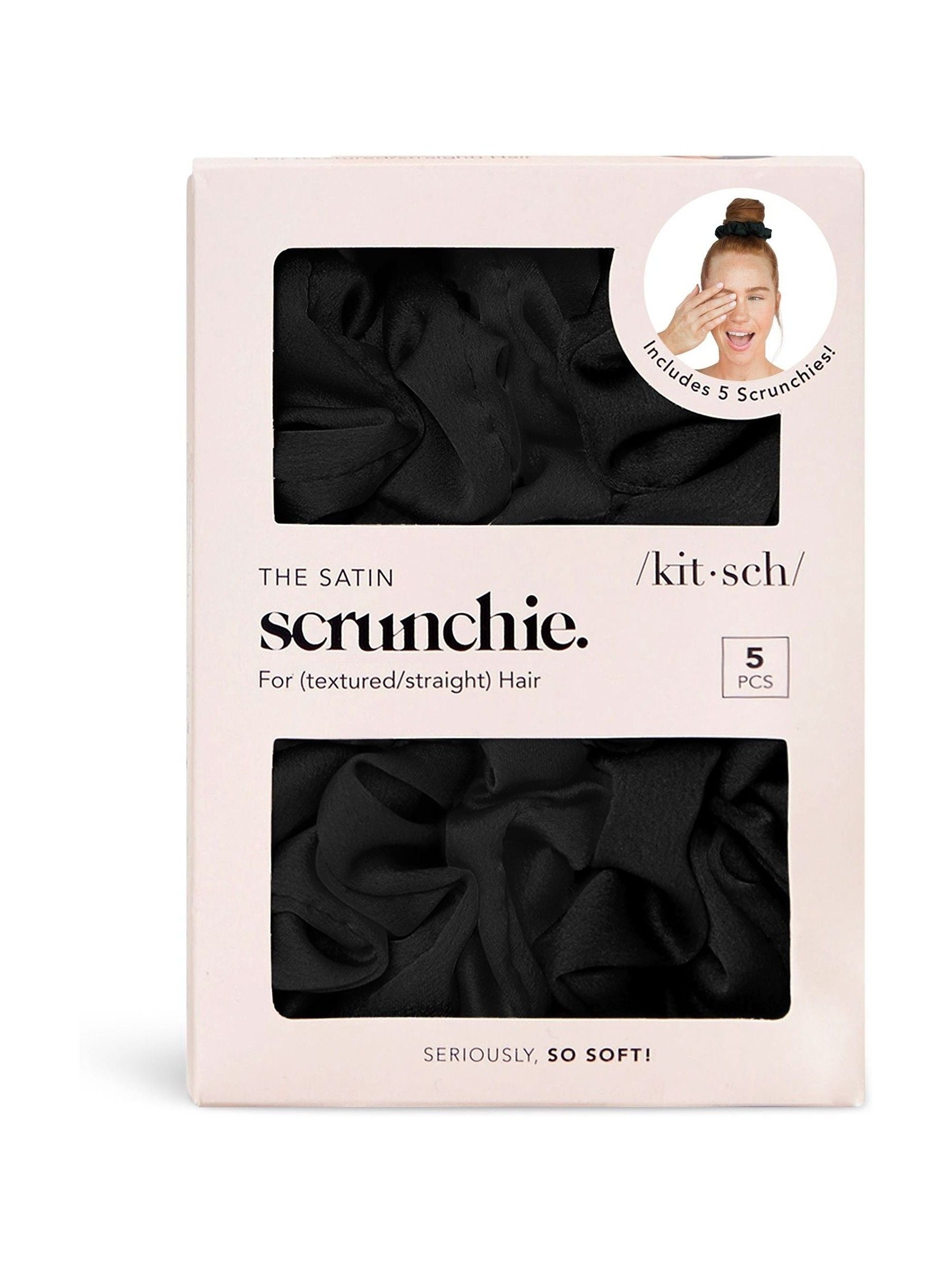 Kitsch Satin Sleep Scrunchies Pack of 5