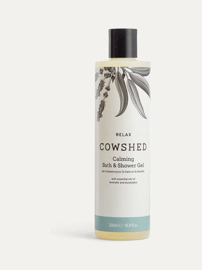 Gel de baño y ducha relajante con aceites esenciales de lavanda y eucalipto, 300 ml.