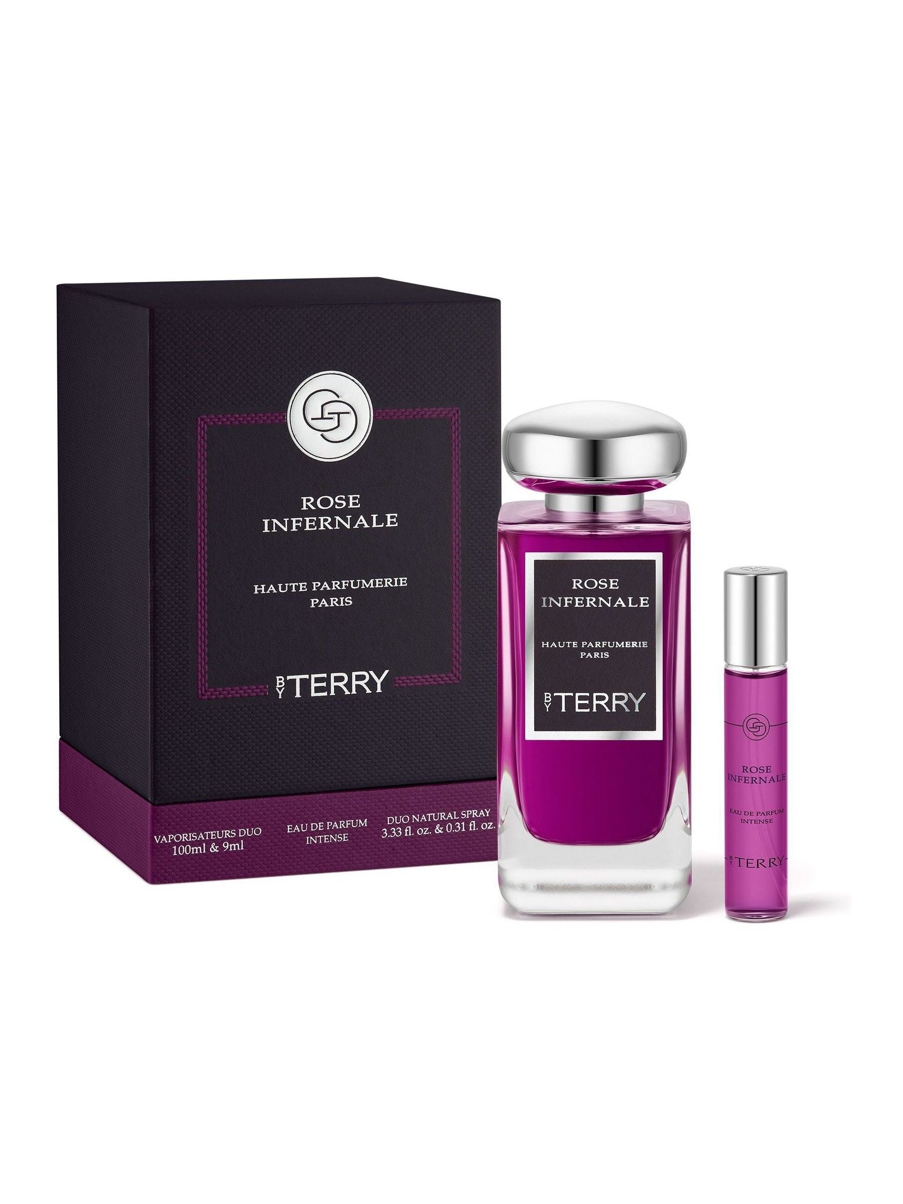 BY TERRY Rose Infernale perfume set 100ml travel size - British product