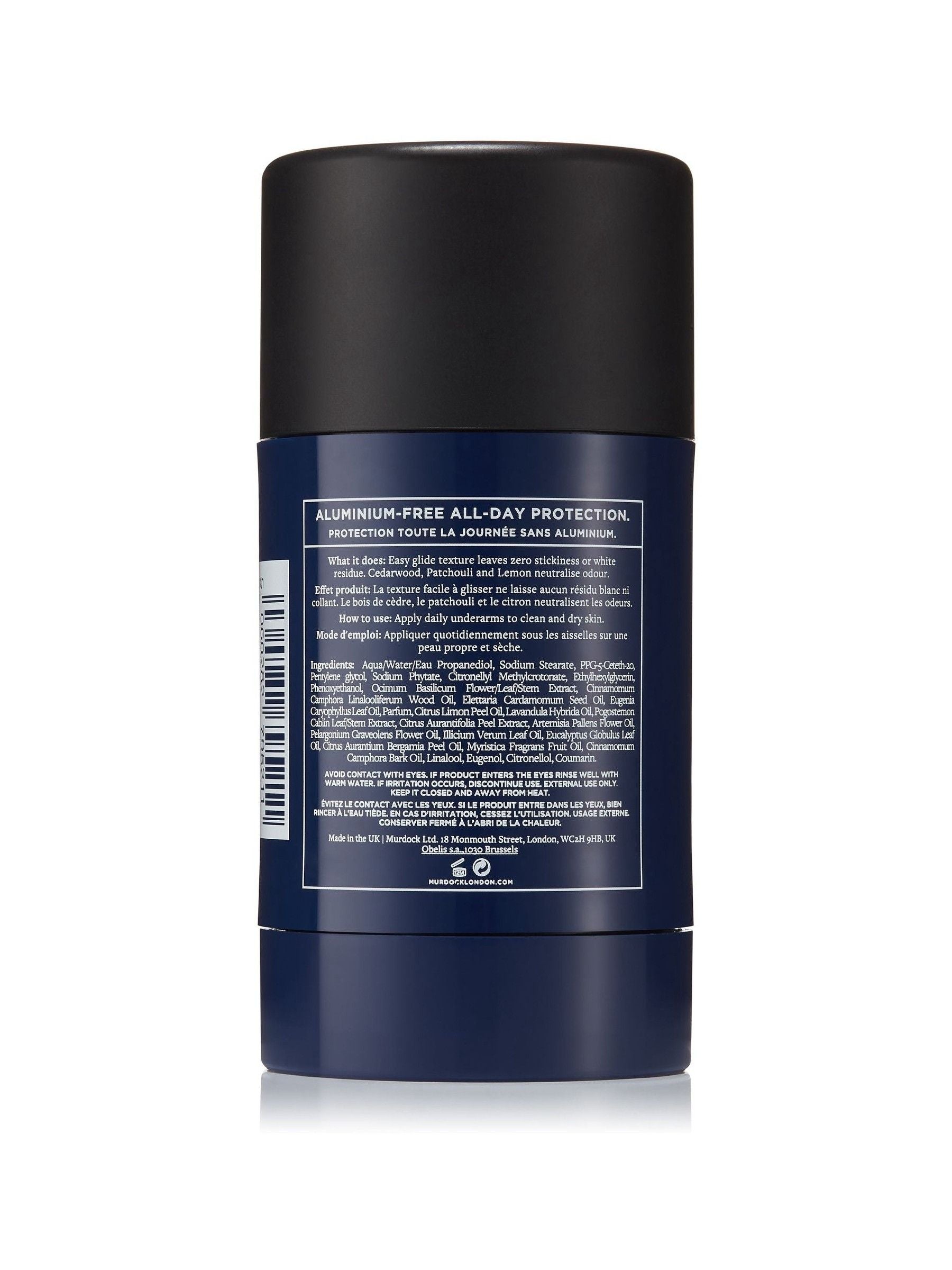 Murdock London tea deodorant, imported from the UK