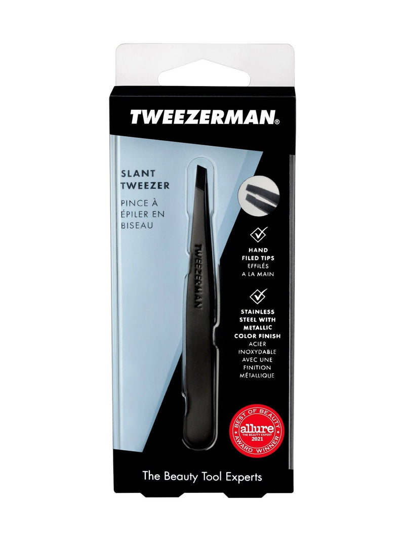 Tweezerman Black Matte Slant Tweezer - British product