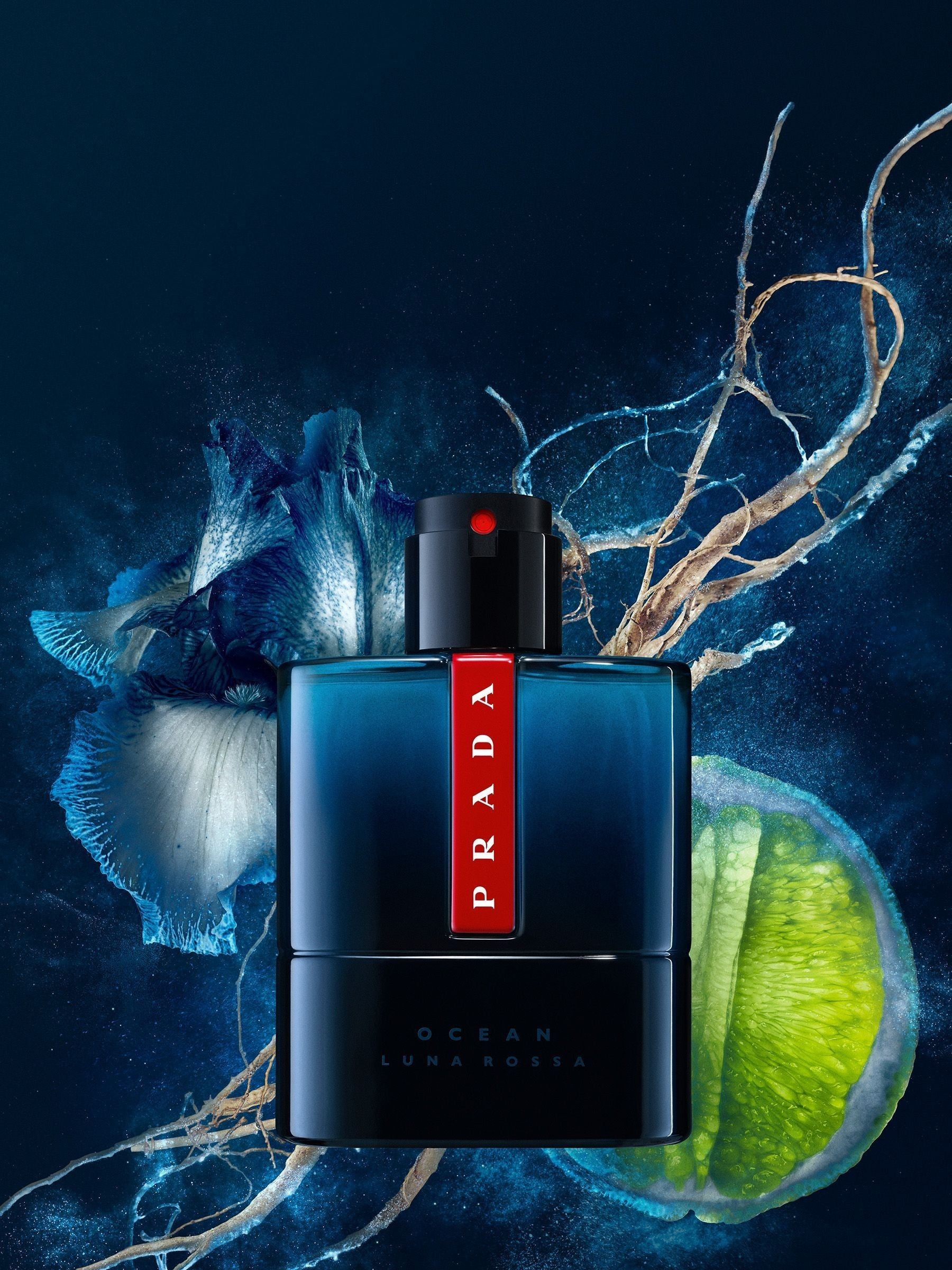 Prada Luna Rossa Ocean men's fragrance 50ml, imported from the UK