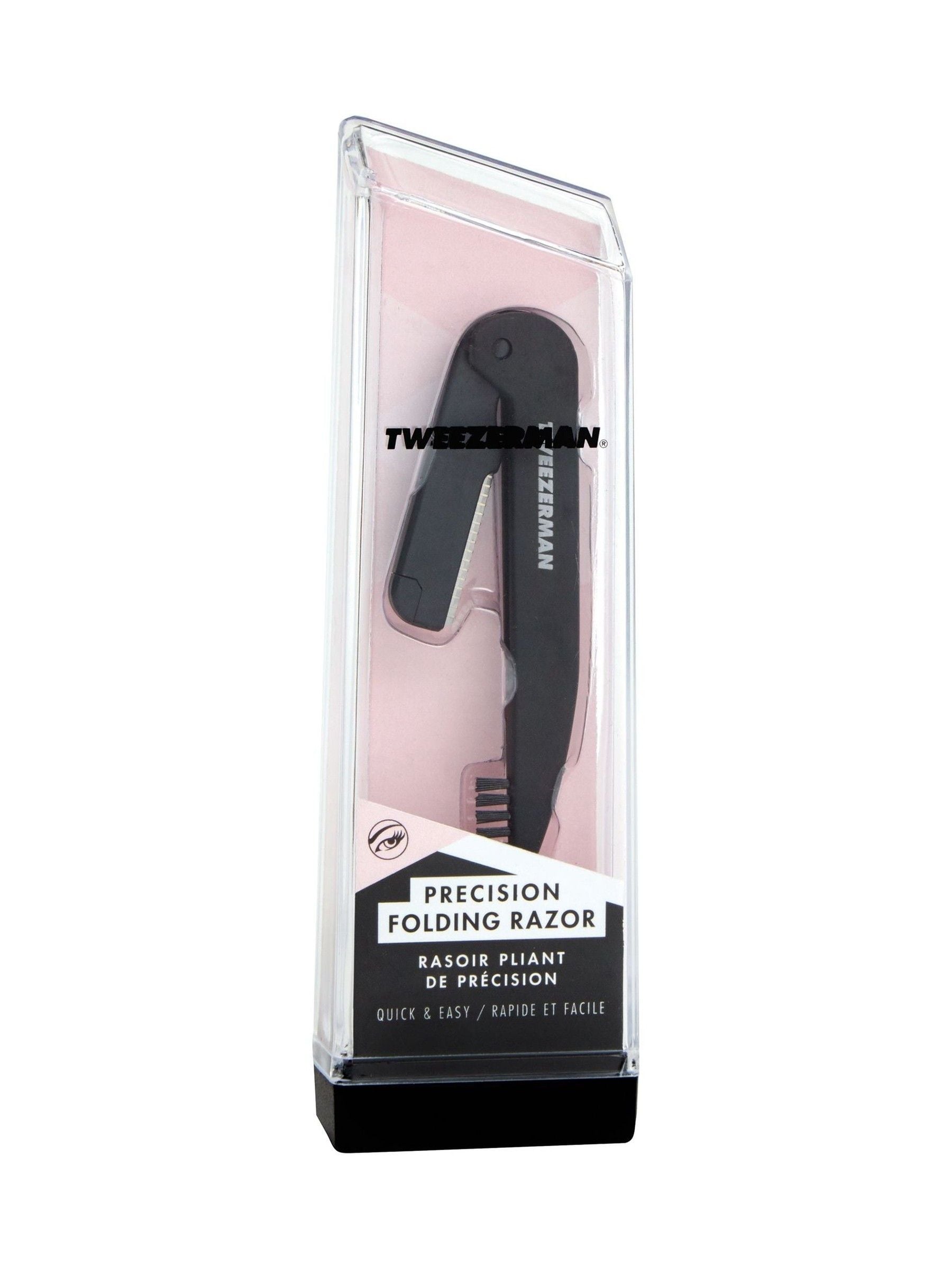 Tweezerman precision folding razor for delicate areas (British brand)