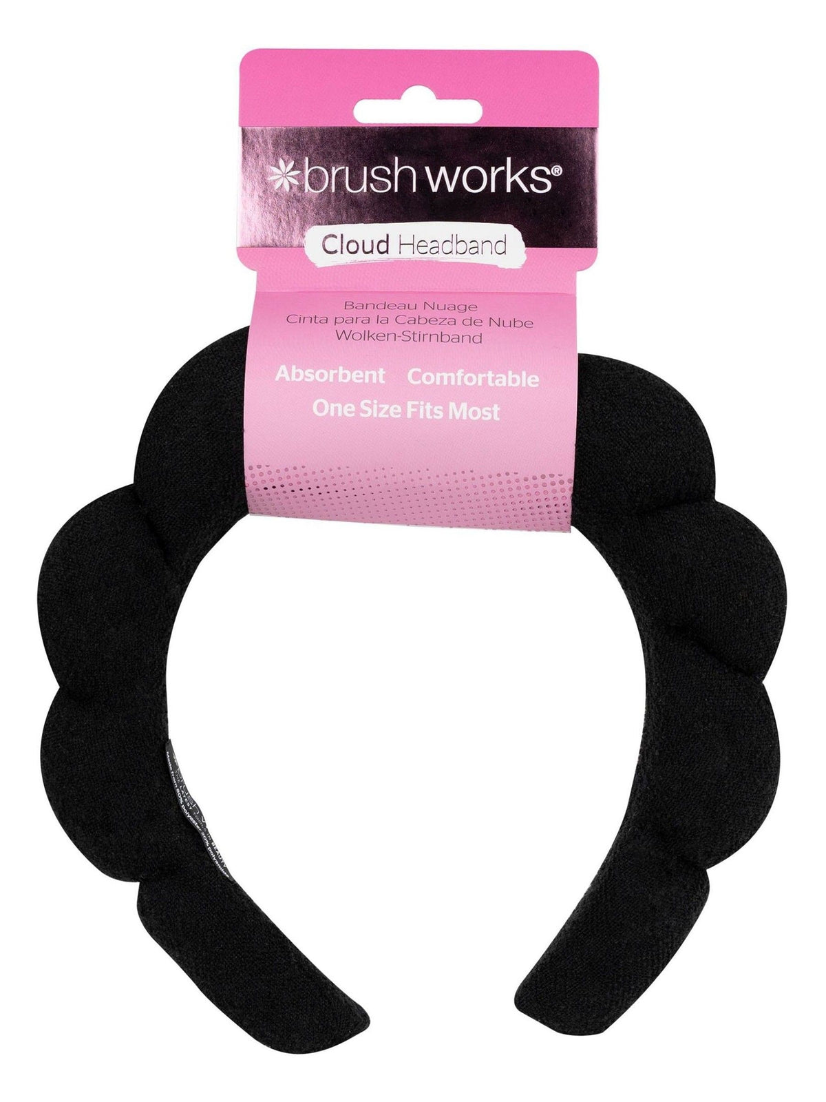 Brushworks Cloud terry cloth makeup headband, UK version