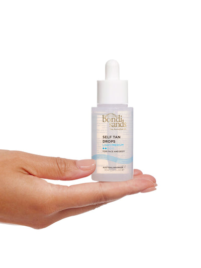 Selbstbräunungstropfen für Gesicht und Körper, 30 ml, mit australischen Pflanzenextrakten