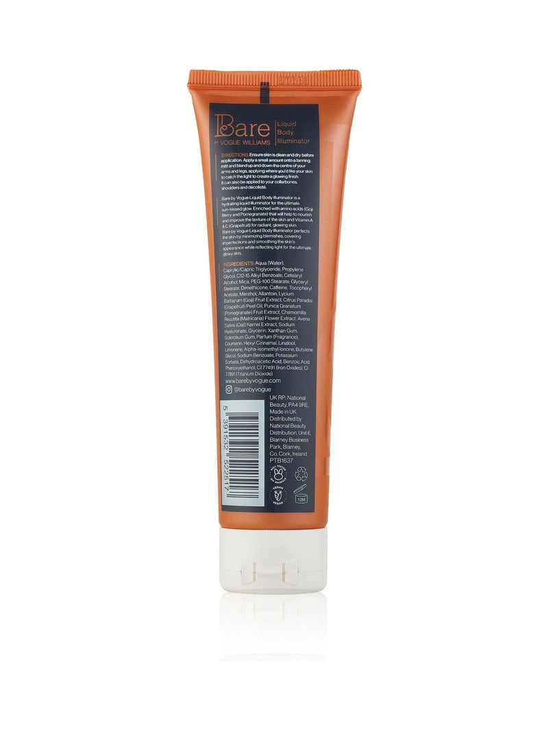 Bare By Vogue liquid body illuminator Nude 100ml (British brand)
