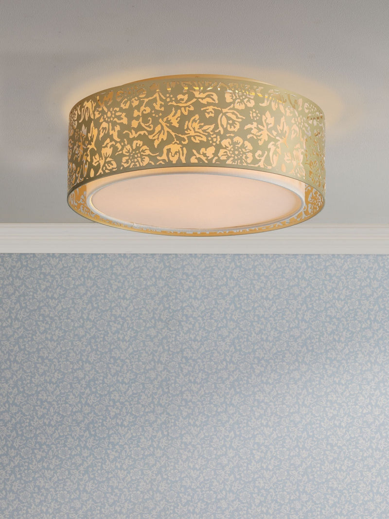 Laura Ashley Sweet Alyssum flush ceiling light 38cm, UK version