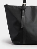 Yours Curve black buckle strap tote bag - British product