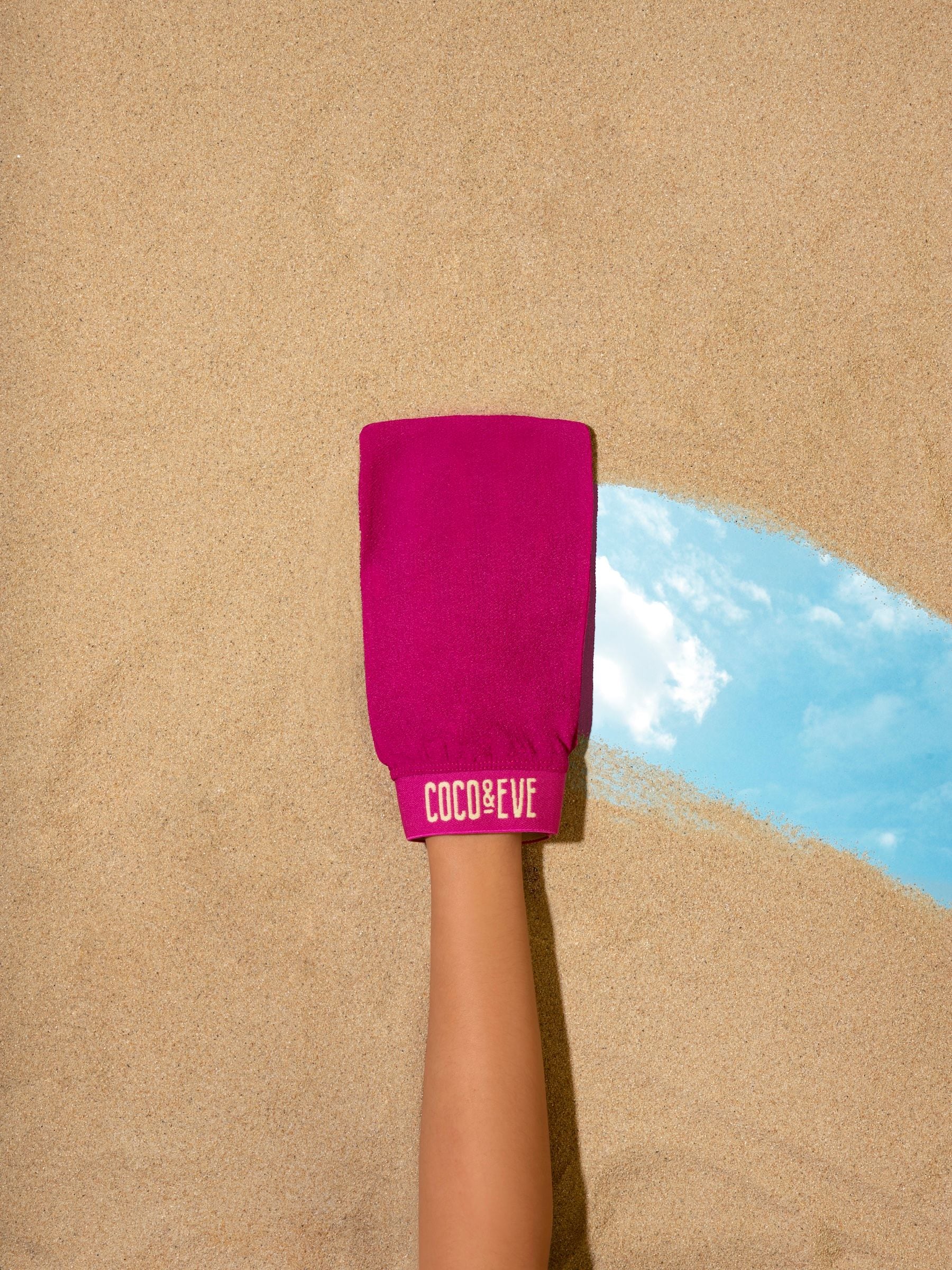 Coco & Eve Sunny Honey Express exfoliating mitt, UK version