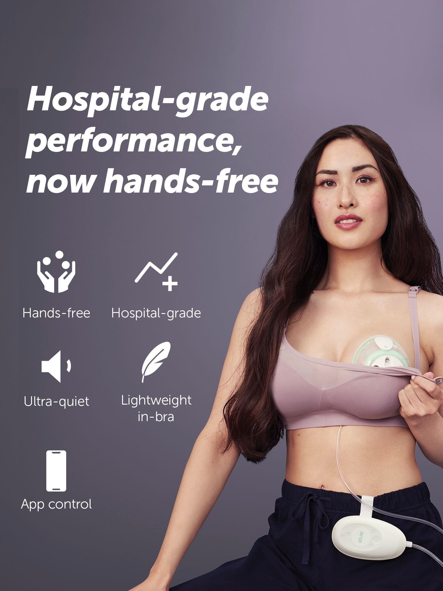 Elvie handsfree electric breast pump (British brand)