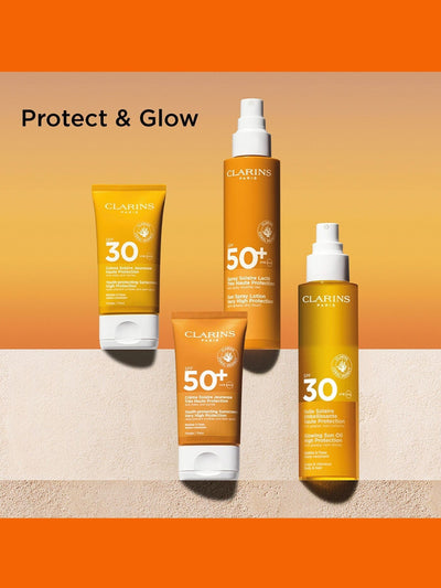 زيت الجسم واقي من الشمس المضيء SPF30 من Clarins 150 مل - اشترِ عبر الإنترنت من McGrocer