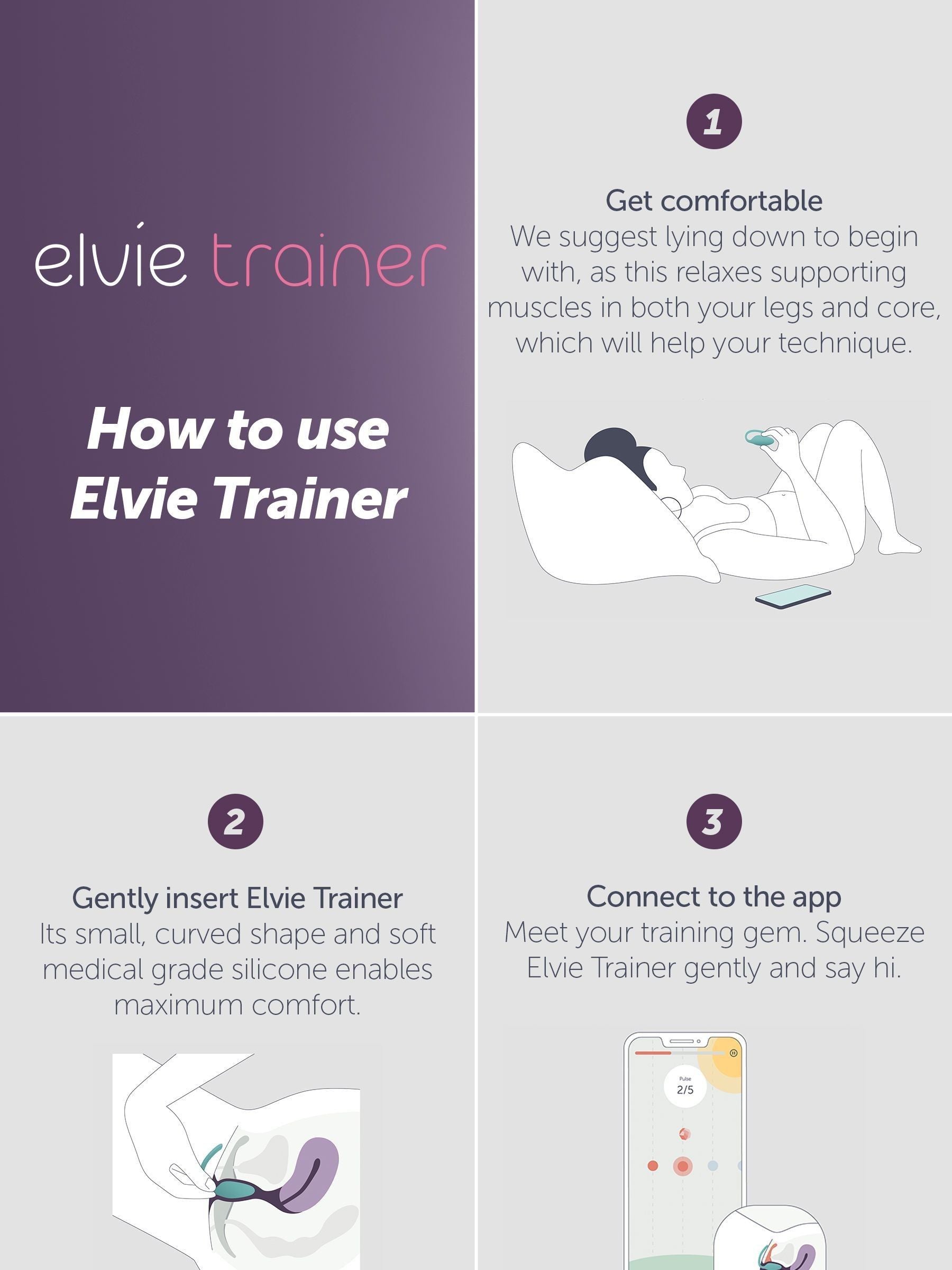 Elvie Trainer smart pelvic floor trainer, UK version