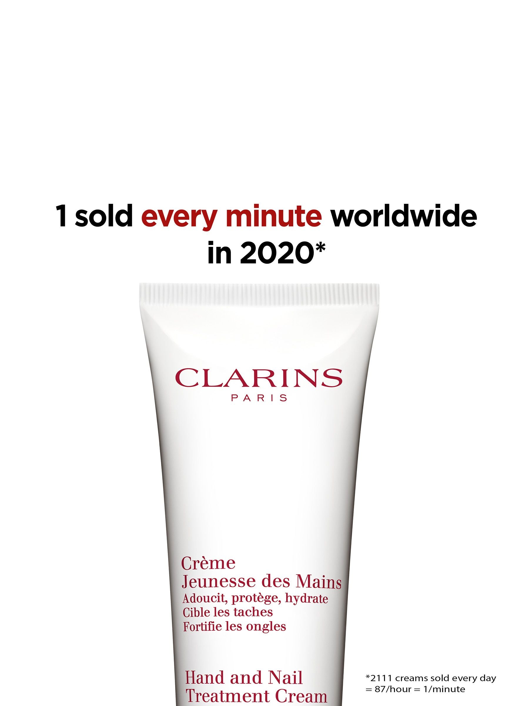 Clarins hand and nail treatment cream 100ml - British product