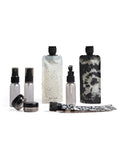 Kitsch travel bottle set 11 piece black, UK version