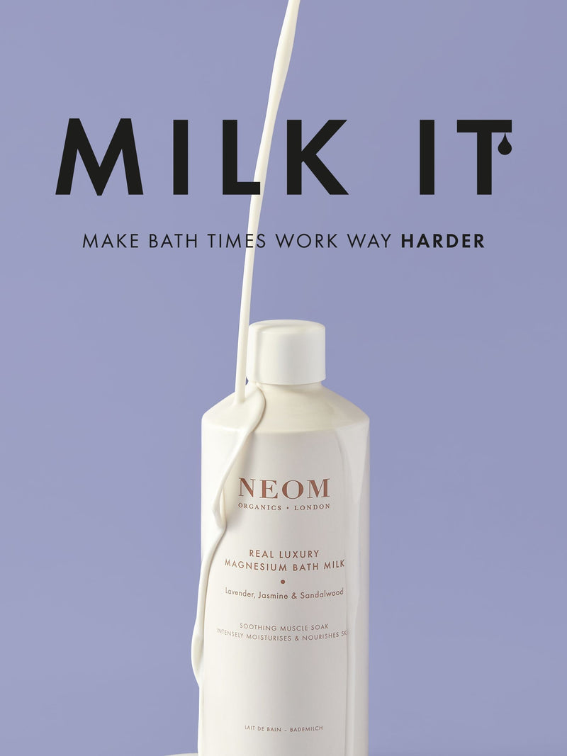 NEOM Perfect Nights Sleep Magnesium Bath Milk 300ml, imported from the UK