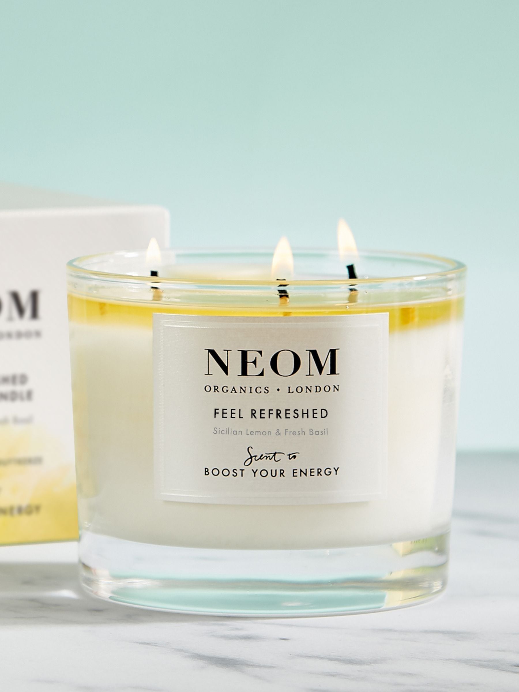 Neom scented candle Feel Refreshed 3 wick 185g (British brand)