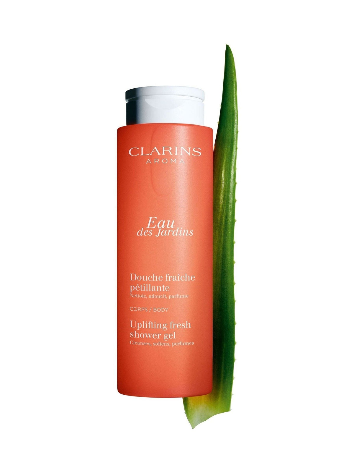Clarins Eau des Jardins Uplifting Fresh shower gel 200ml - British product