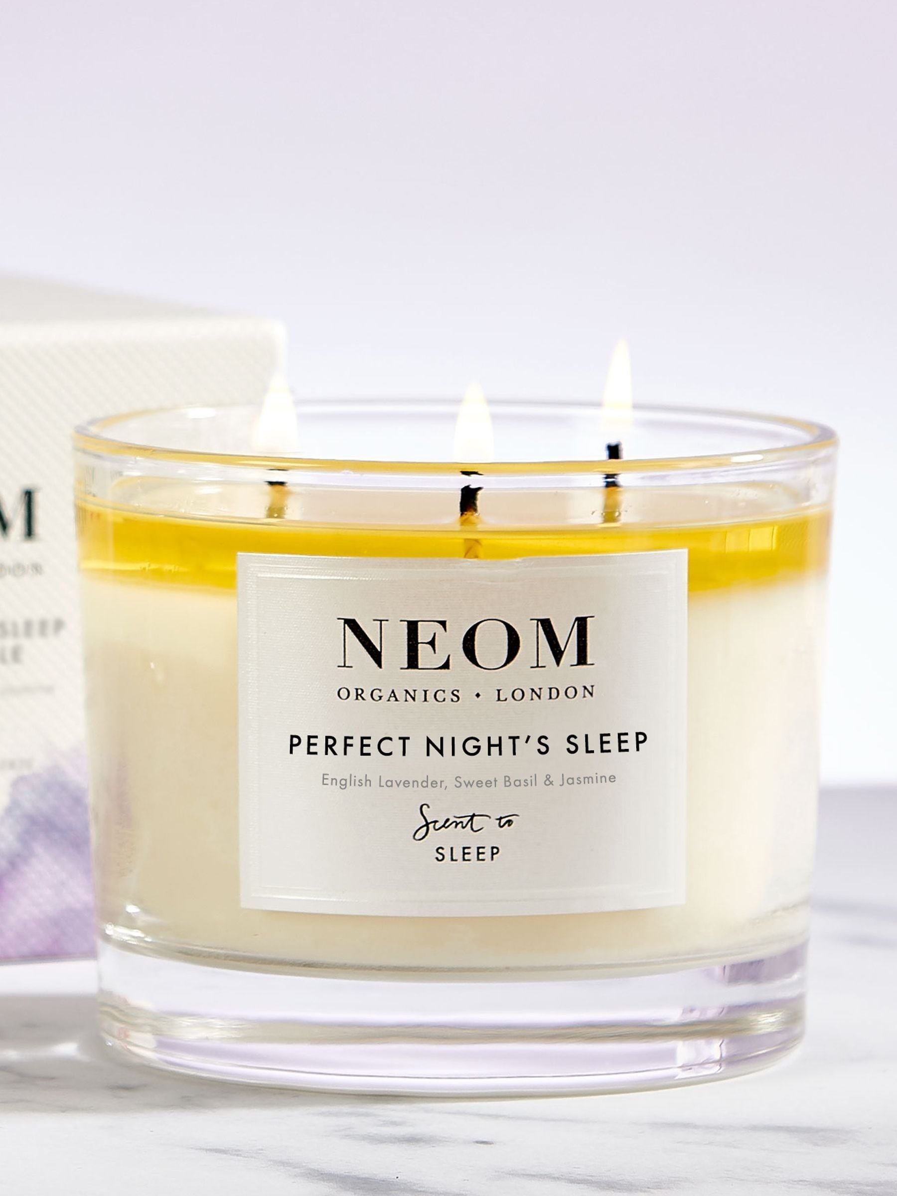 Neom 3-wick scented sleep candle 185g - British product