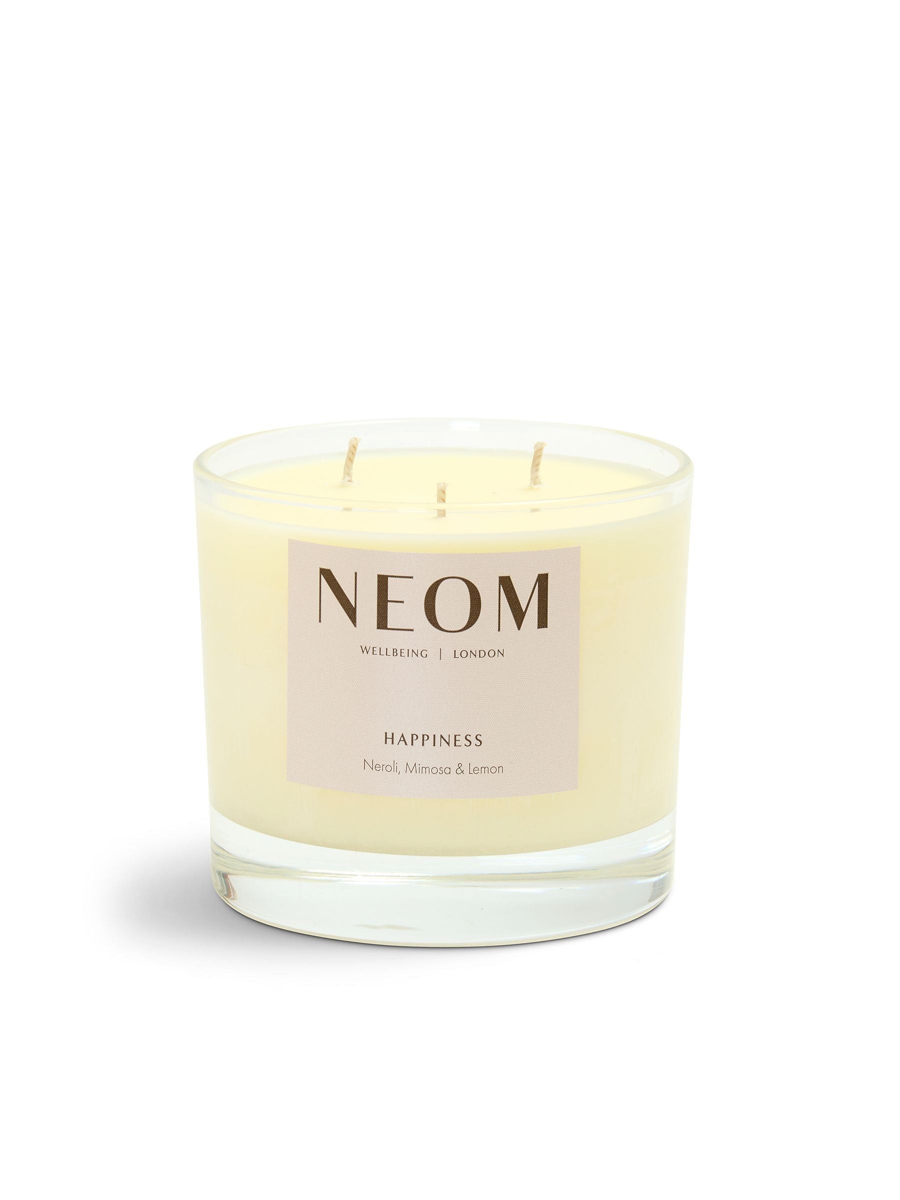 NEOM Happiness scented candle with 3 wicks - British product