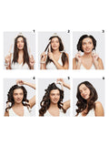 Kitsch satin heatless curling set sunset tie dye (British brand)