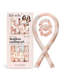 Kitsch satin heatless curling set sunset tie dye (British brand)