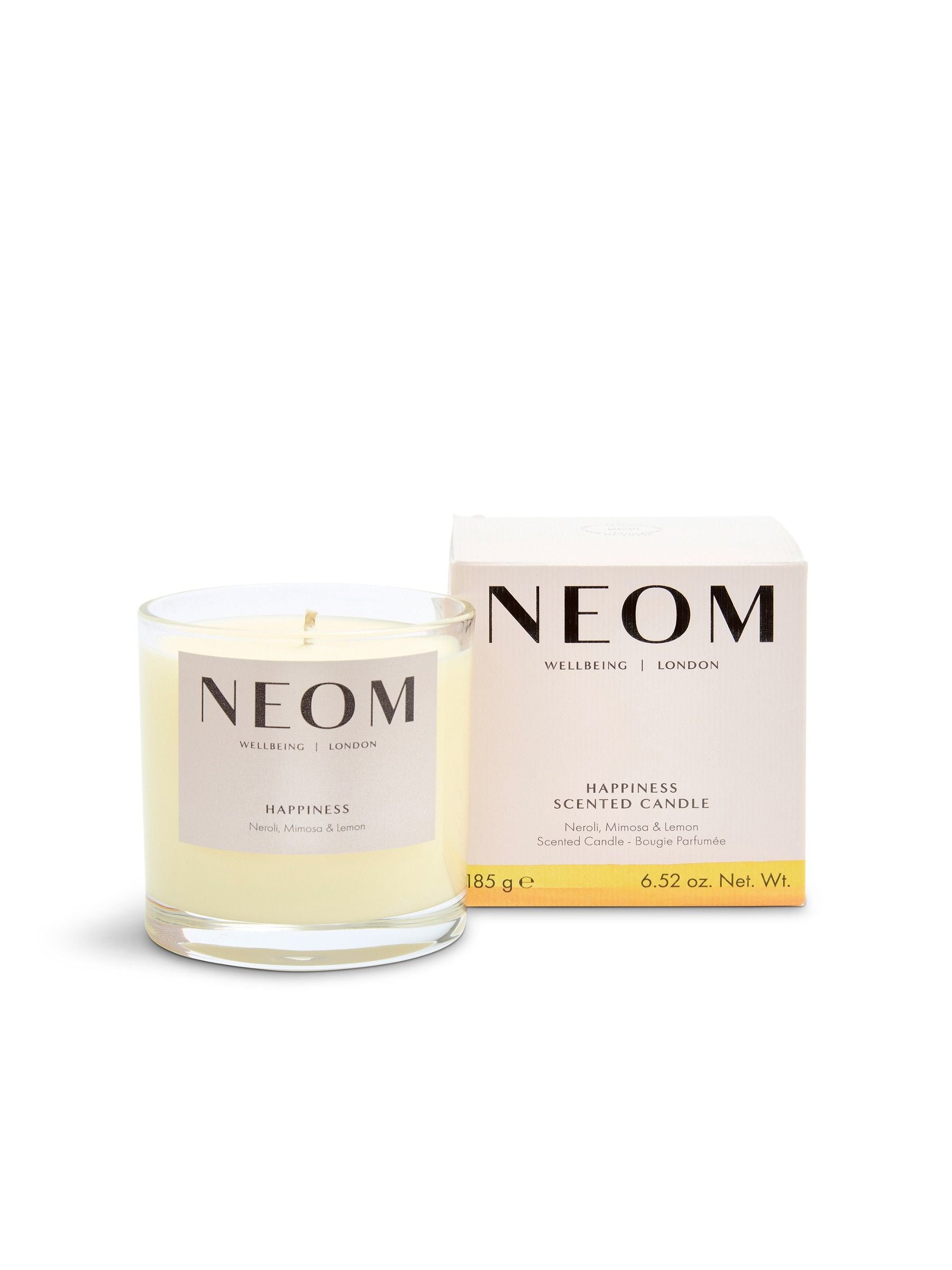 NEOM Happiness scented candle with 3 wicks - British product