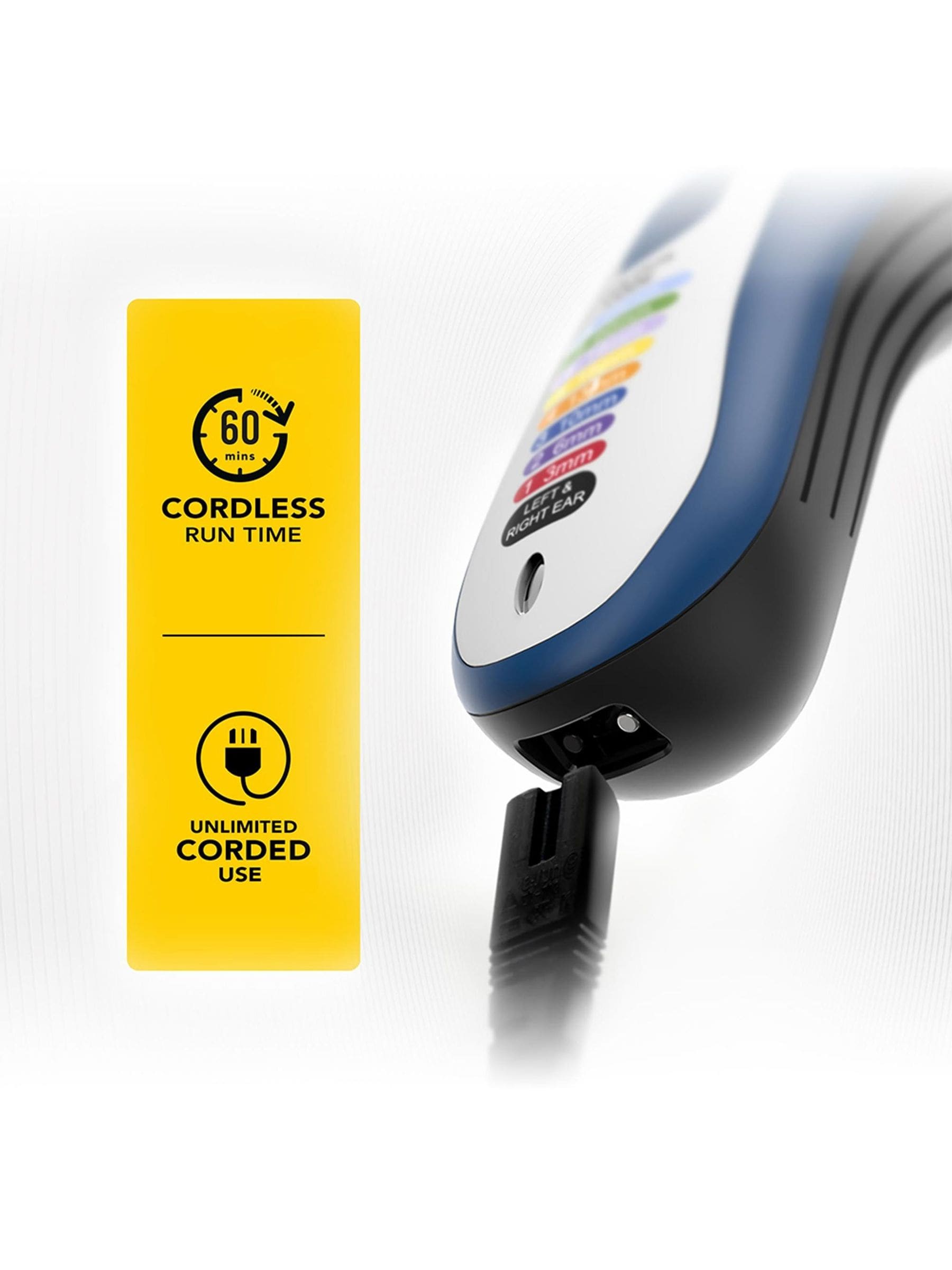 Wahl Colour Pro cordless hair clipper kit (British brand)